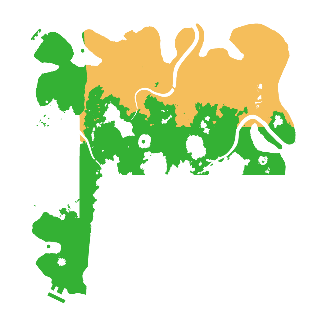 Biome Rust Map: Procedural Map, Size: 3500, Seed: 1334358