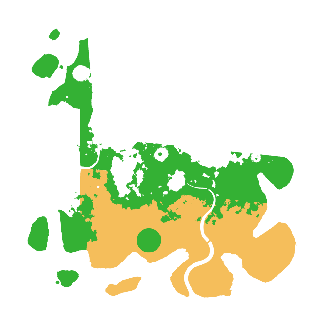 Biome Rust Map: Procedural Map, Size: 3500, Seed: 4897472