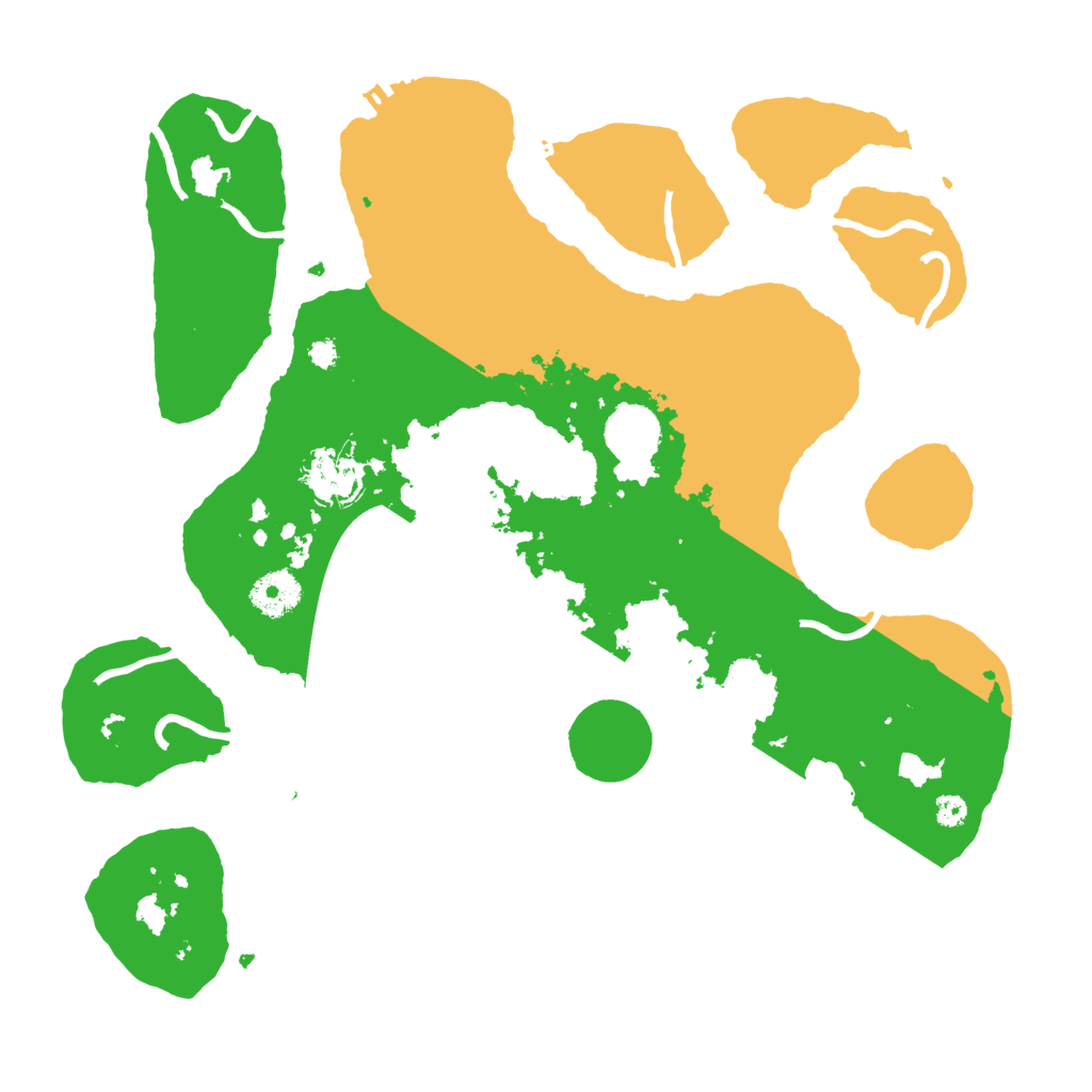 Biome Rust Map: Procedural Map, Size: 3500, Seed: 10539