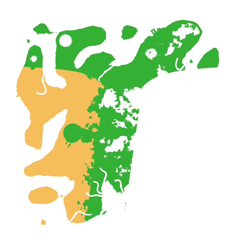 Biome Rust Map: Procedural Map, Size: 3500, Seed: 1584066