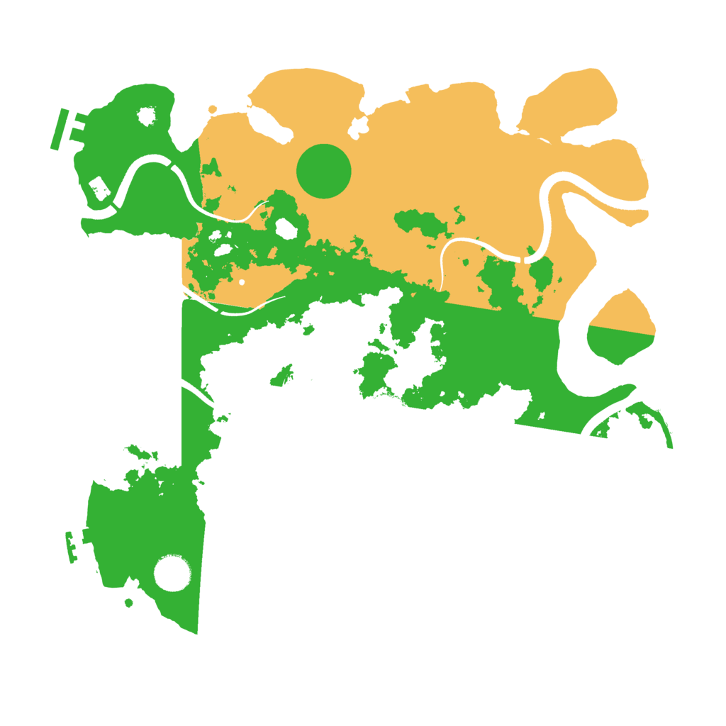 Biome Rust Map: Procedural Map, Size: 3500, Seed: 4211066