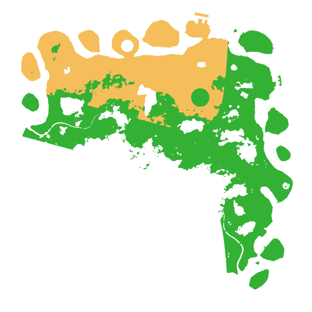 Biome Rust Map: Procedural Map, Size: 4500, Seed: 464771159