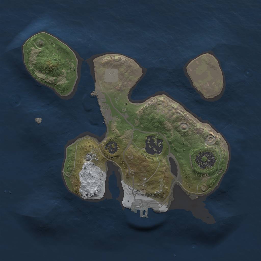 Rust Map: Procedural Map, Size: 2048, Seed: 2651702, 8 Monuments