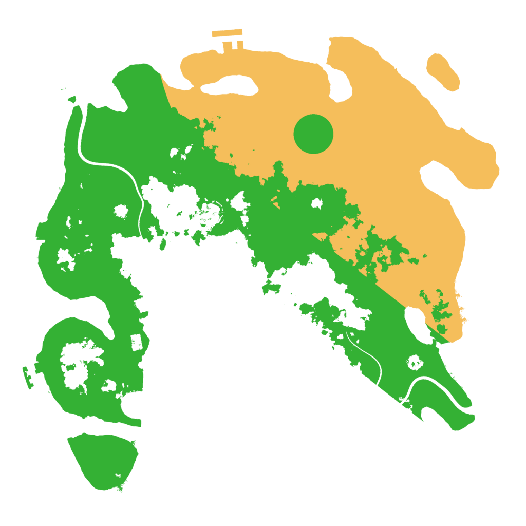 Biome Rust Map: Procedural Map, Size: 3500, Seed: 1124632