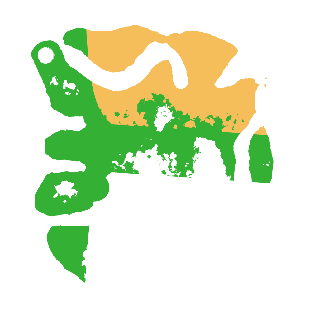 Biome Rust Map: Barren, Size: 3500, Seed: 5842558