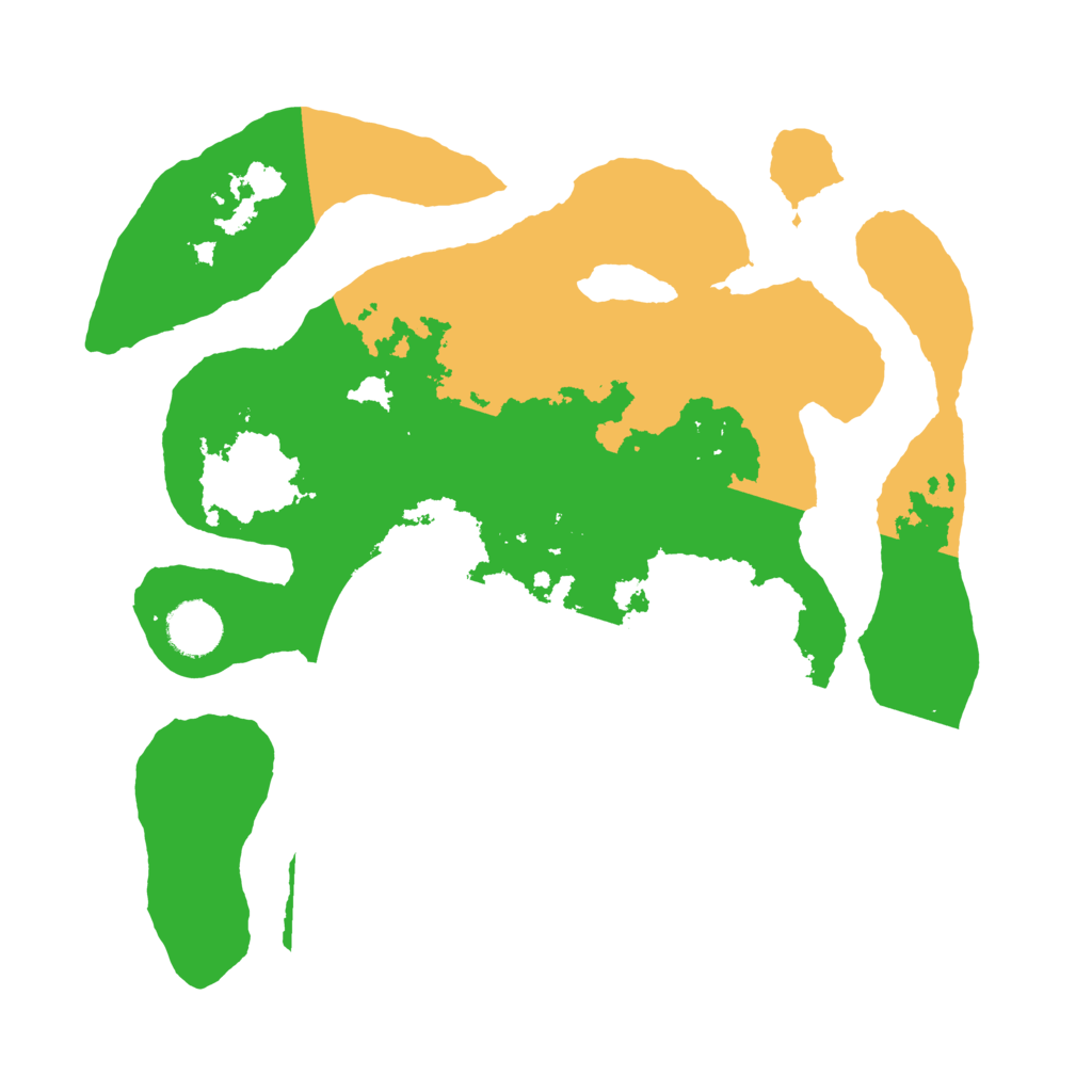 Biome Rust Map: Barren, Size: 3500, Seed: 192110