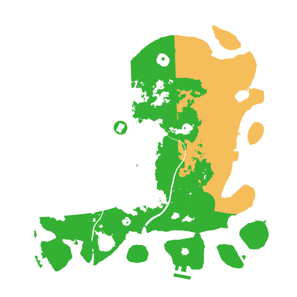 Biome Rust Map: Procedural Map, Size: 3500, Seed: 3850953