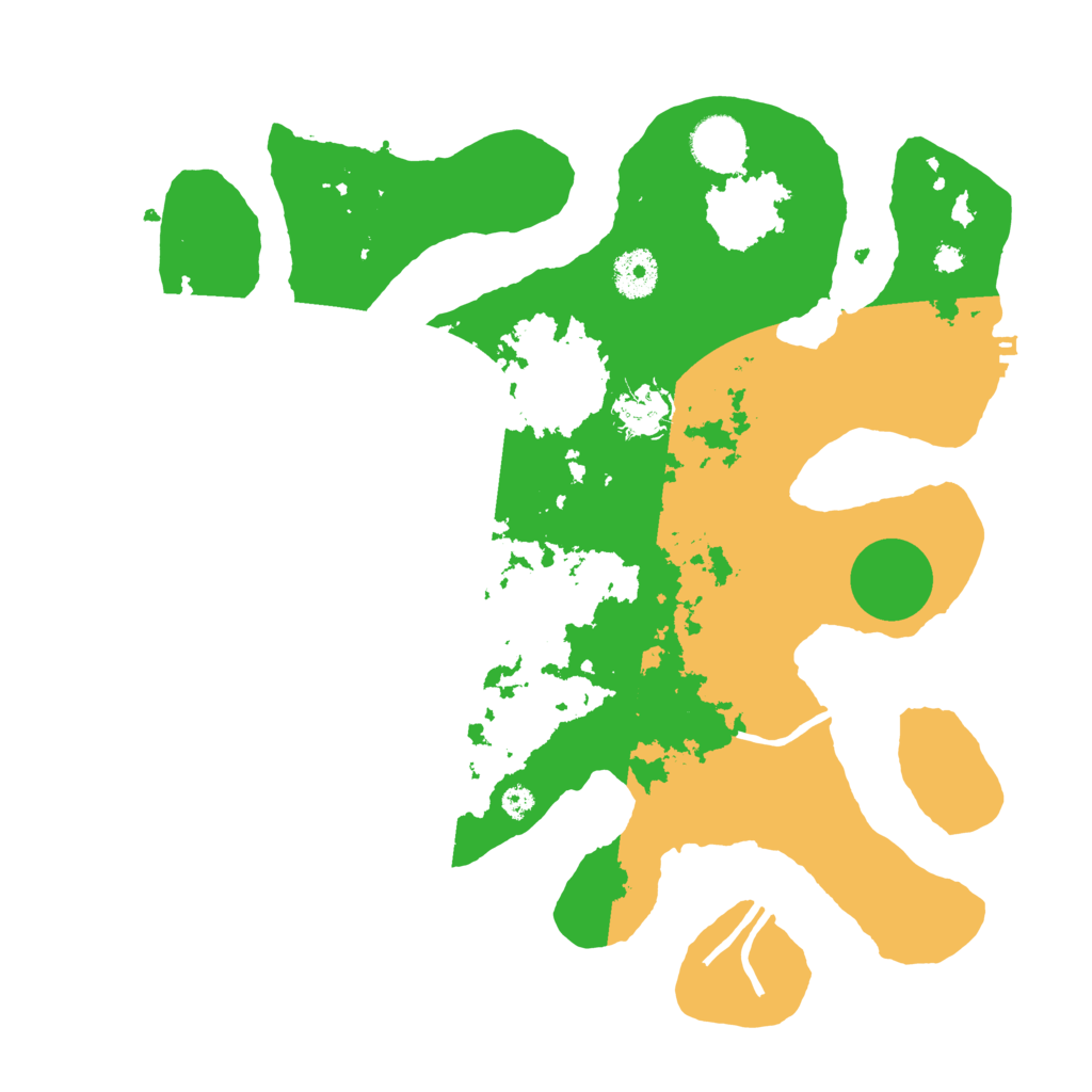 Biome Rust Map: Procedural Map, Size: 3500, Seed: 3952383