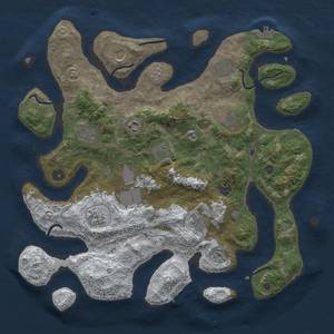 Thumbnail Rust Map: Procedural Map, Size: 4000, Seed: 2027007, 20 Monuments