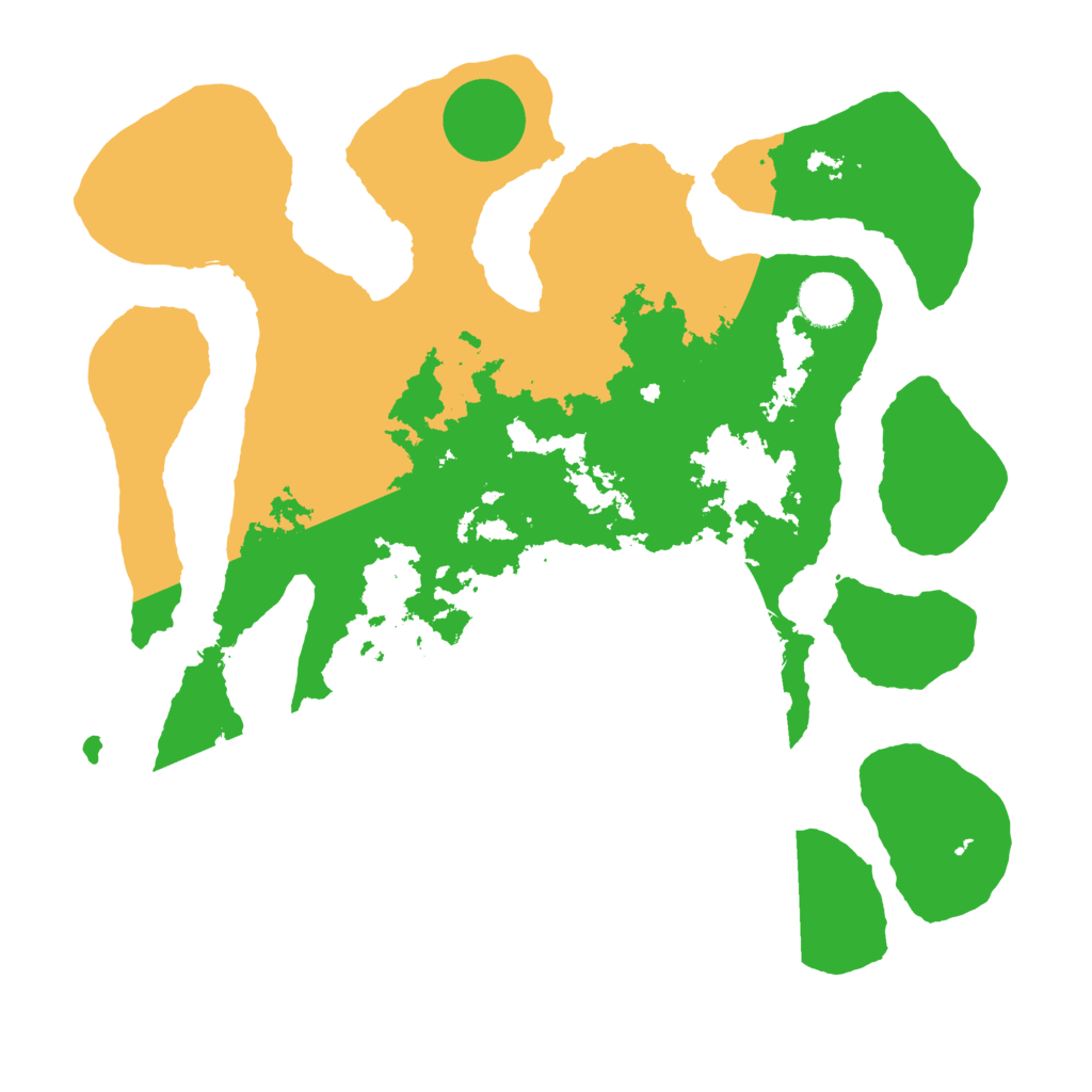 Biome Rust Map: Barren, Size: 3500, Seed: 103770