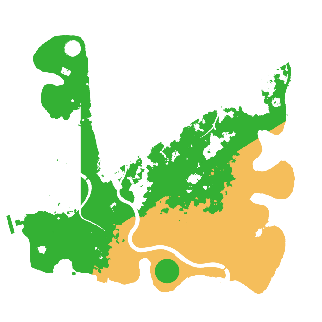 Biome Rust Map: Procedural Map, Size: 3500, Seed: 4513374