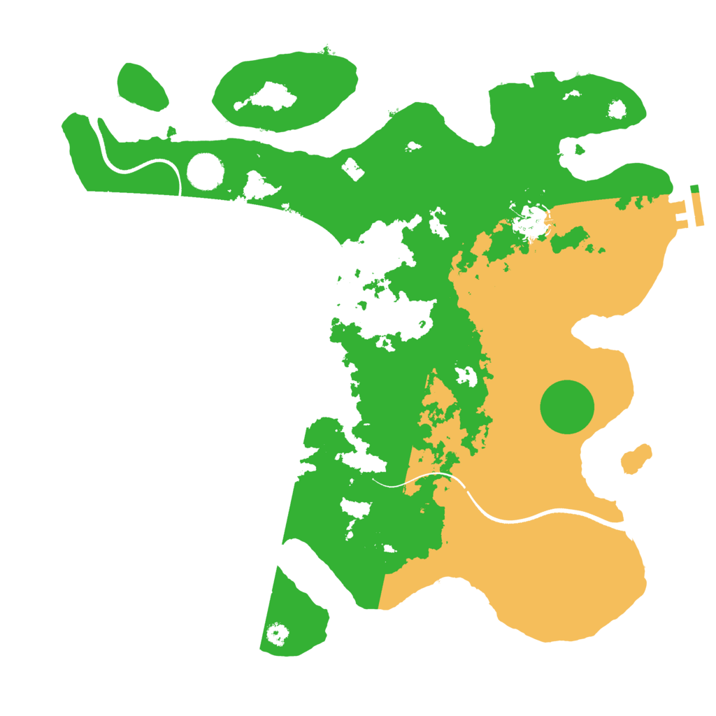 Biome Rust Map: Procedural Map, Size: 3500, Seed: 2356461