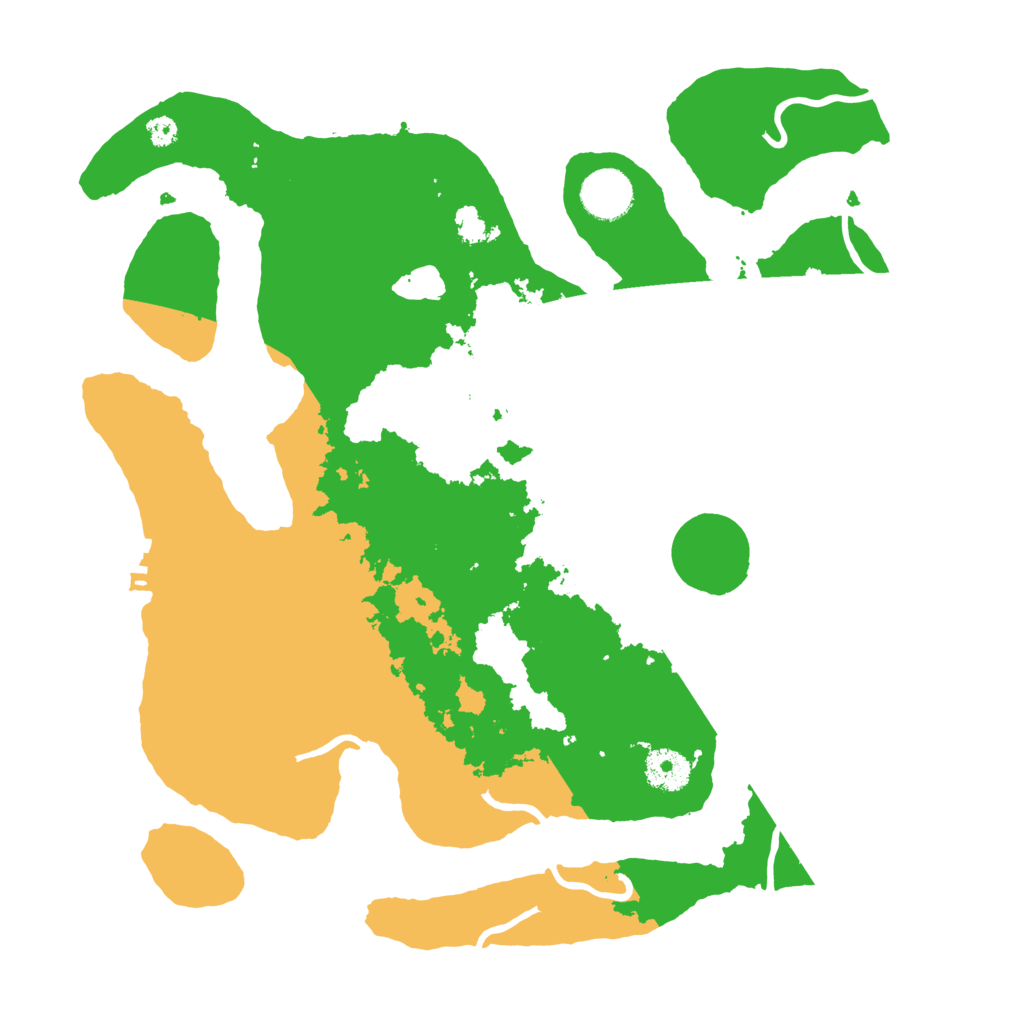 Biome Rust Map: Procedural Map, Size: 3500, Seed: 4003895
