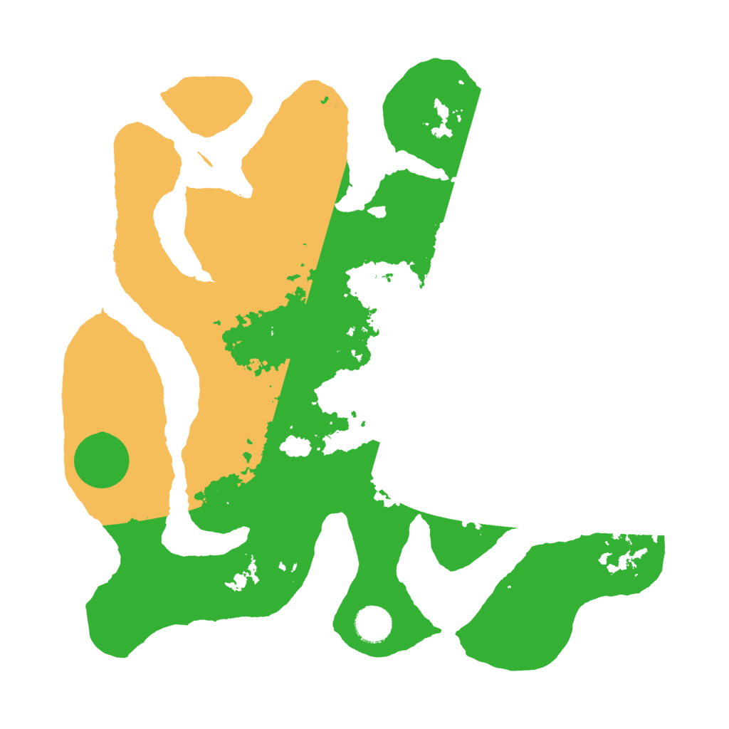 Biome Rust Map: Barren, Size: 3500, Seed: 4917005