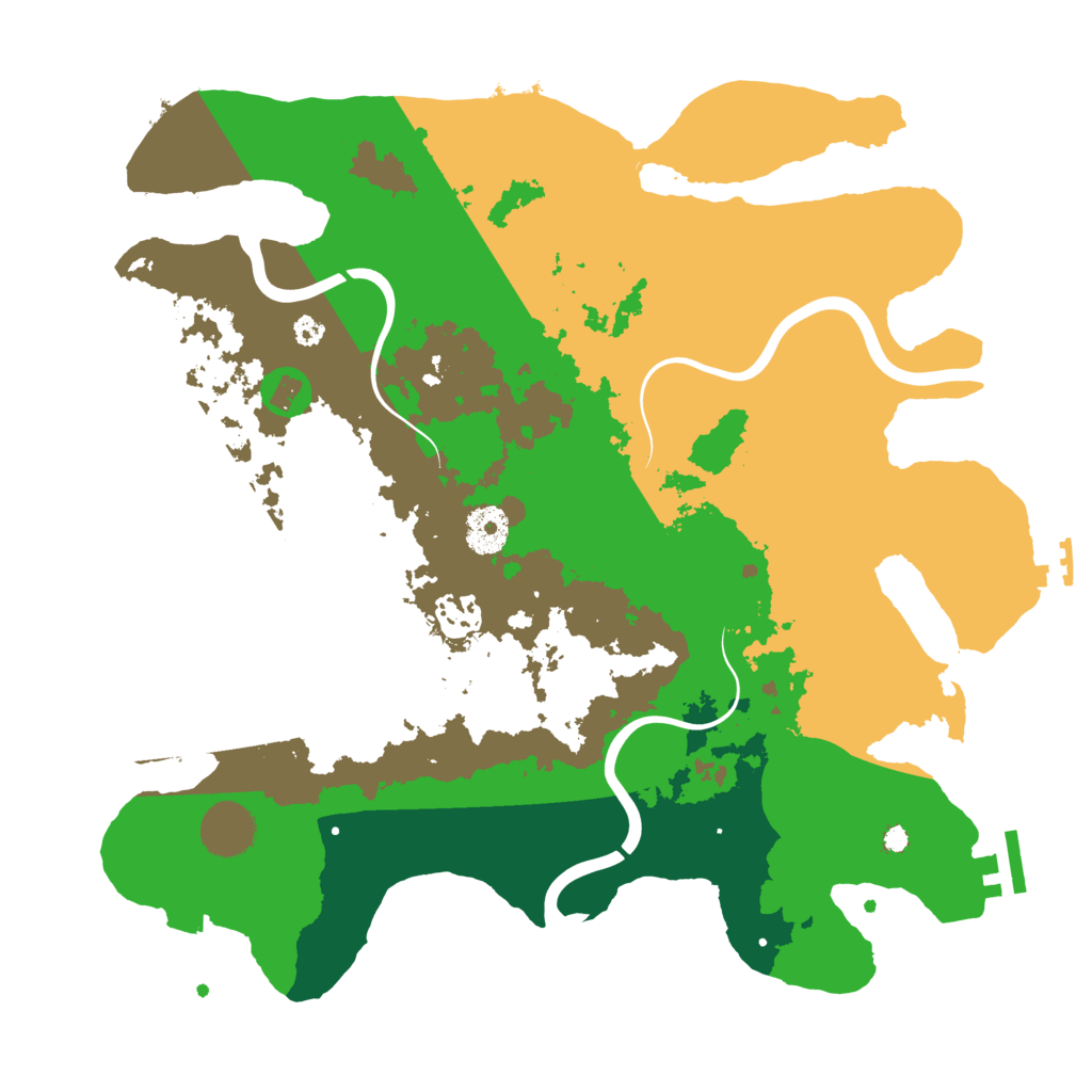 Biome Rust Map: Procedural Map, Size: 3500, Seed: 410917