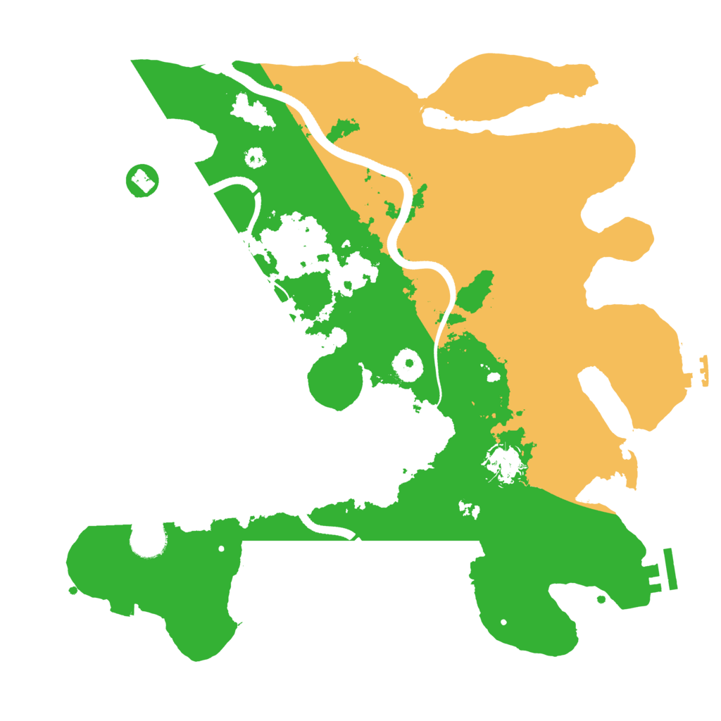 Biome Rust Map: Procedural Map, Size: 3500, Seed: 410917
