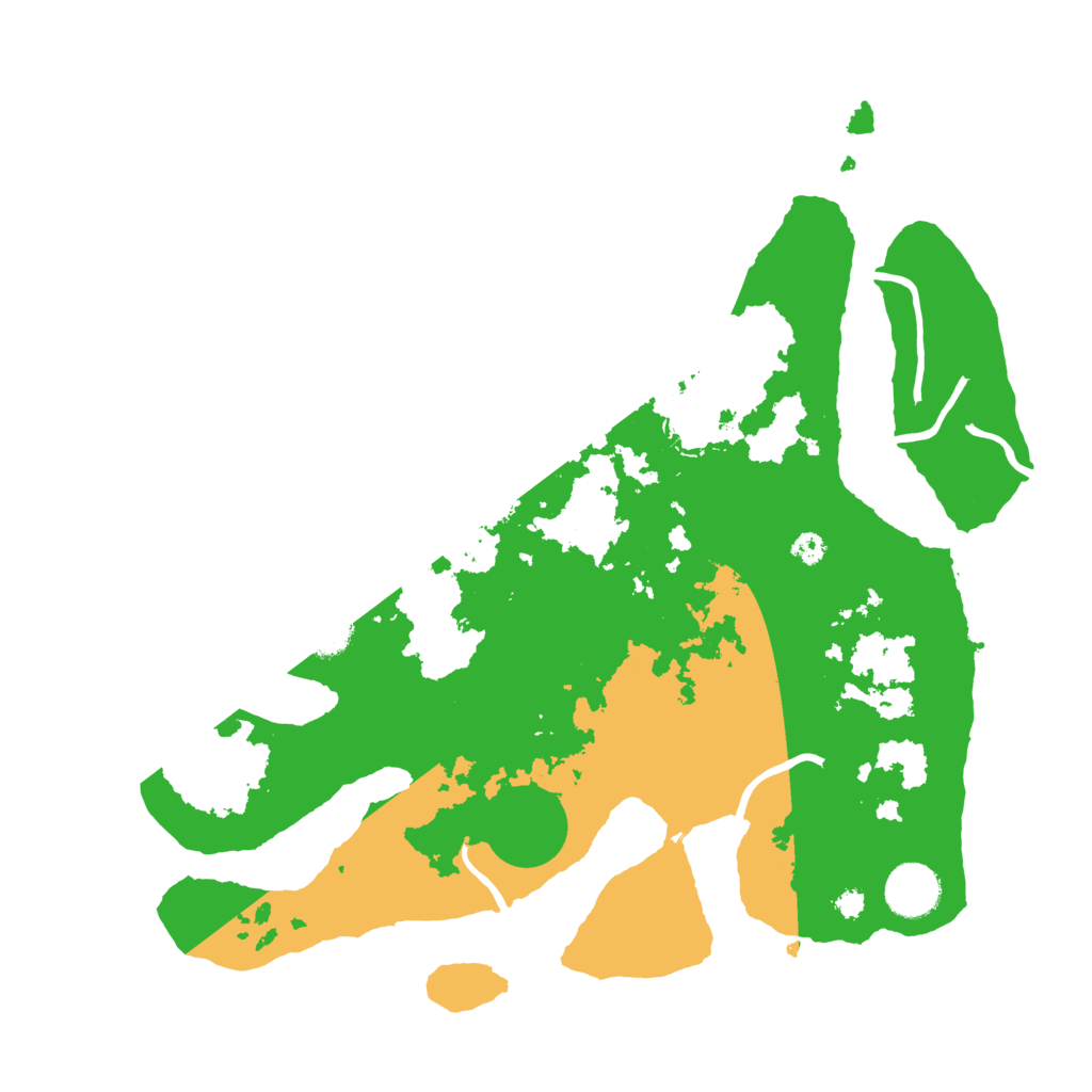 Biome Rust Map: Procedural Map, Size: 3500, Seed: 528101