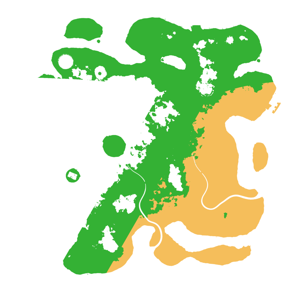 Biome Rust Map: Procedural Map, Size: 3500, Seed: 1416098