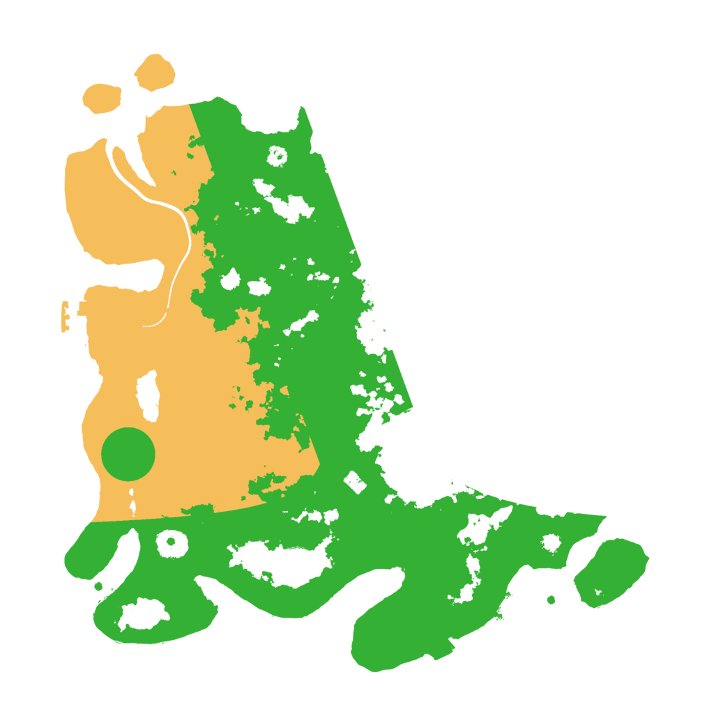 Biome Rust Map: Procedural Map, Size: 3500, Seed: 1163106