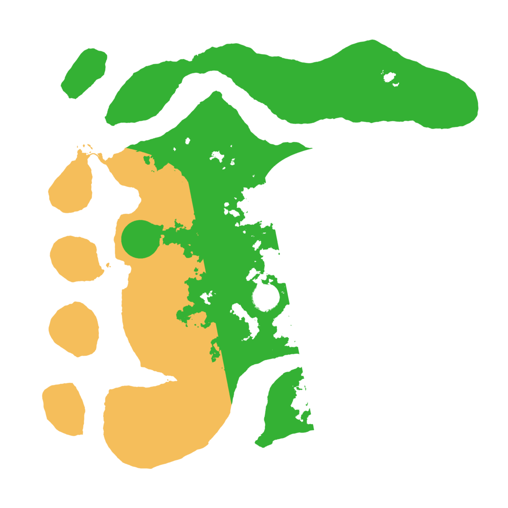 Biome Rust Map: Barren, Size: 3500, Seed: 2175699