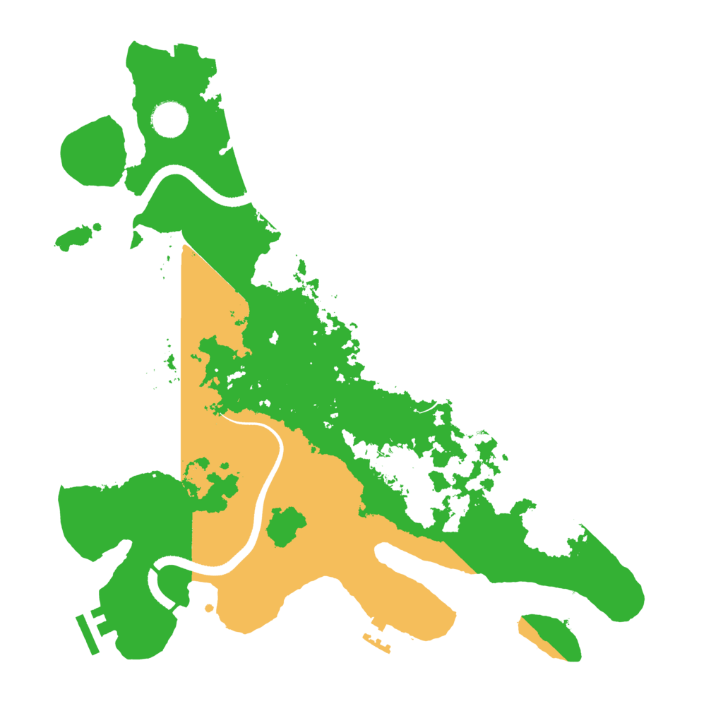 Biome Rust Map: Procedural Map, Size: 3500, Seed: 5137410