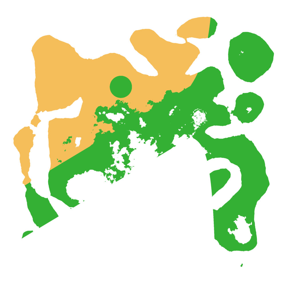 Biome Rust Map: Barren, Size: 3500, Seed: 3358402