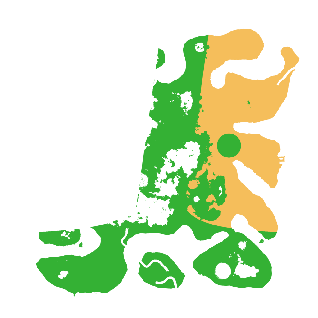 Biome Rust Map: Procedural Map, Size: 3500, Seed: 4875009