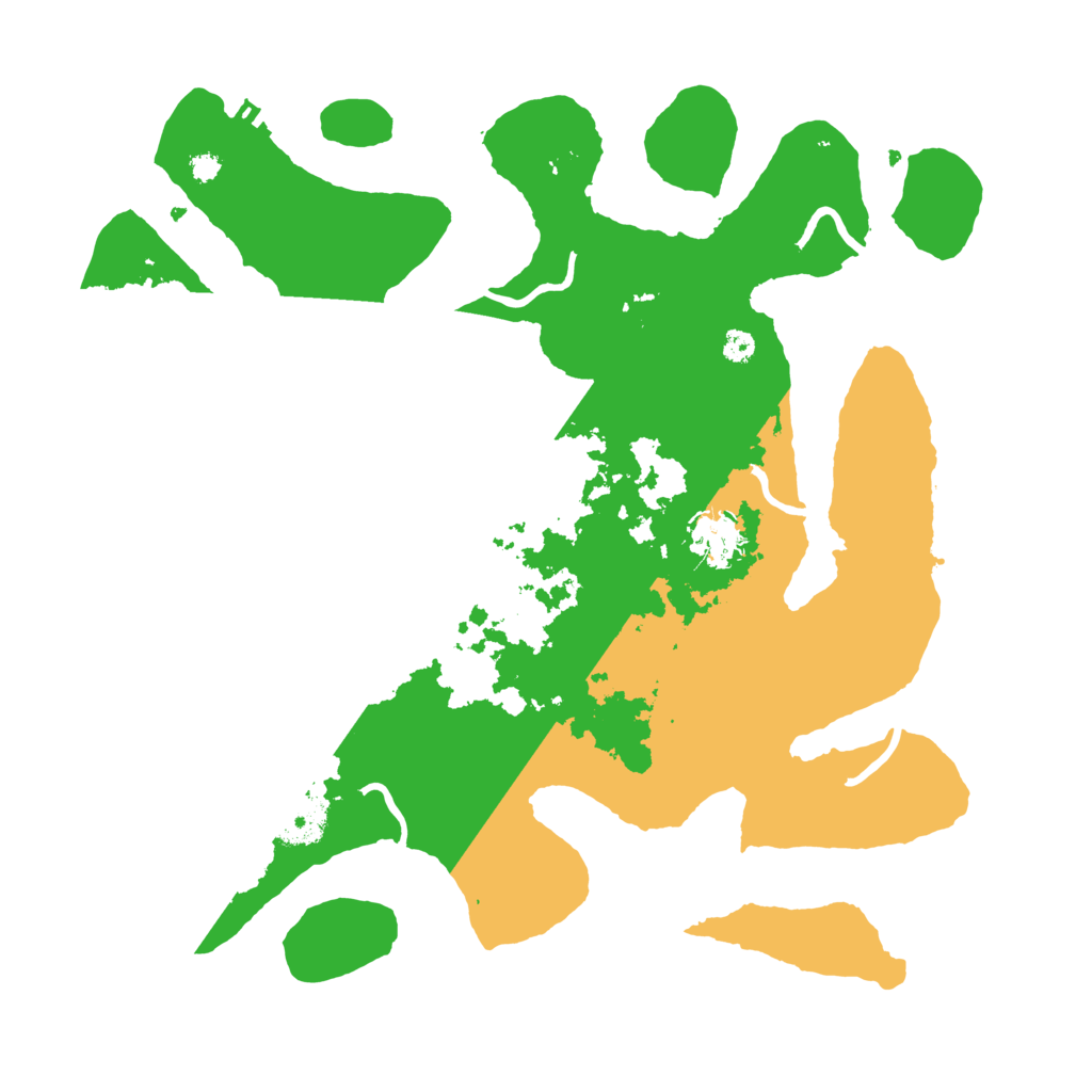 Biome Rust Map: Procedural Map, Size: 3500, Seed: 4964114