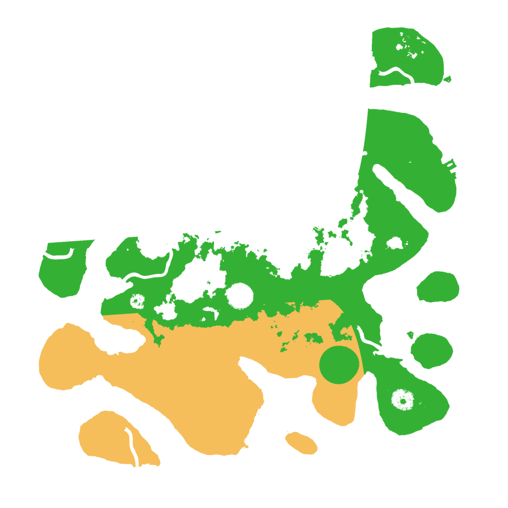 Biome Rust Map: Procedural Map, Size: 3500, Seed: 5468593