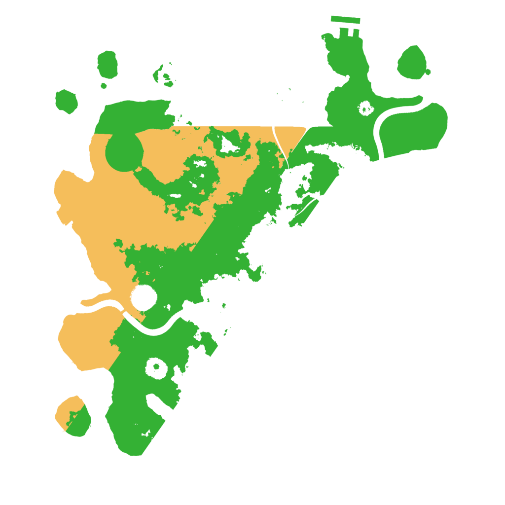 Biome Rust Map: Procedural Map, Size: 3500, Seed: 1994448