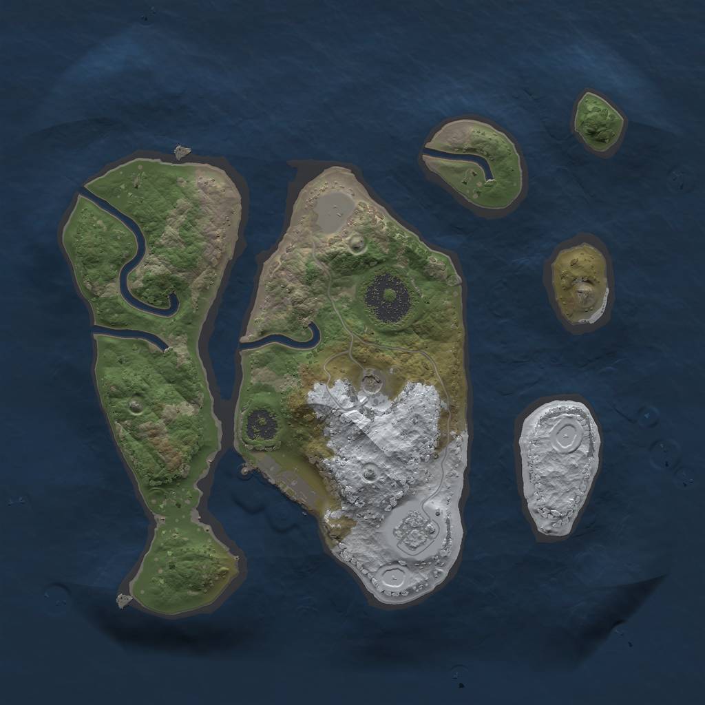 Rust Map: Procedural Map, Size: 2300, Seed: 20, 8 Monuments