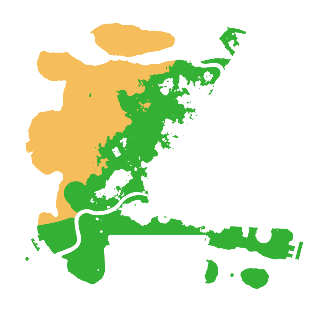 Biome Rust Map: Procedural Map, Size: 3500, Seed: 6243105
