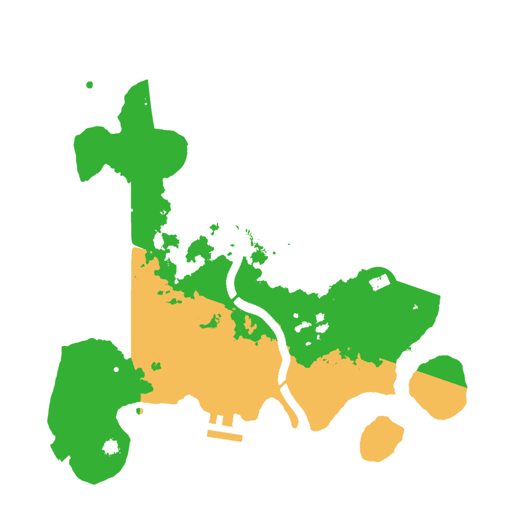Biome Rust Map: Procedural Map, Size: 3000, Seed: 10422
