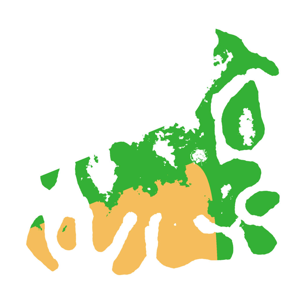 Biome Rust Map: Barren, Size: 3500, Seed: 995780