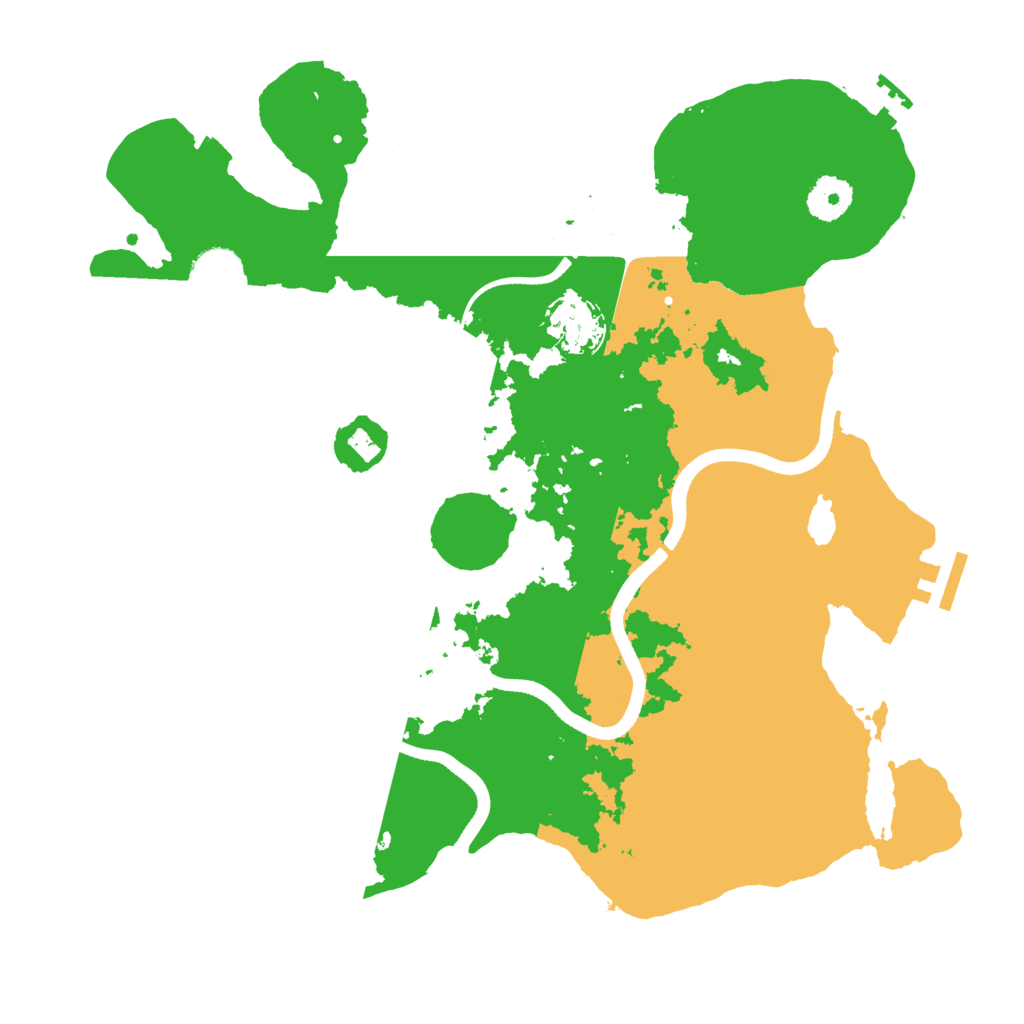 Biome Rust Map: Procedural Map, Size: 3500, Seed: 760791882