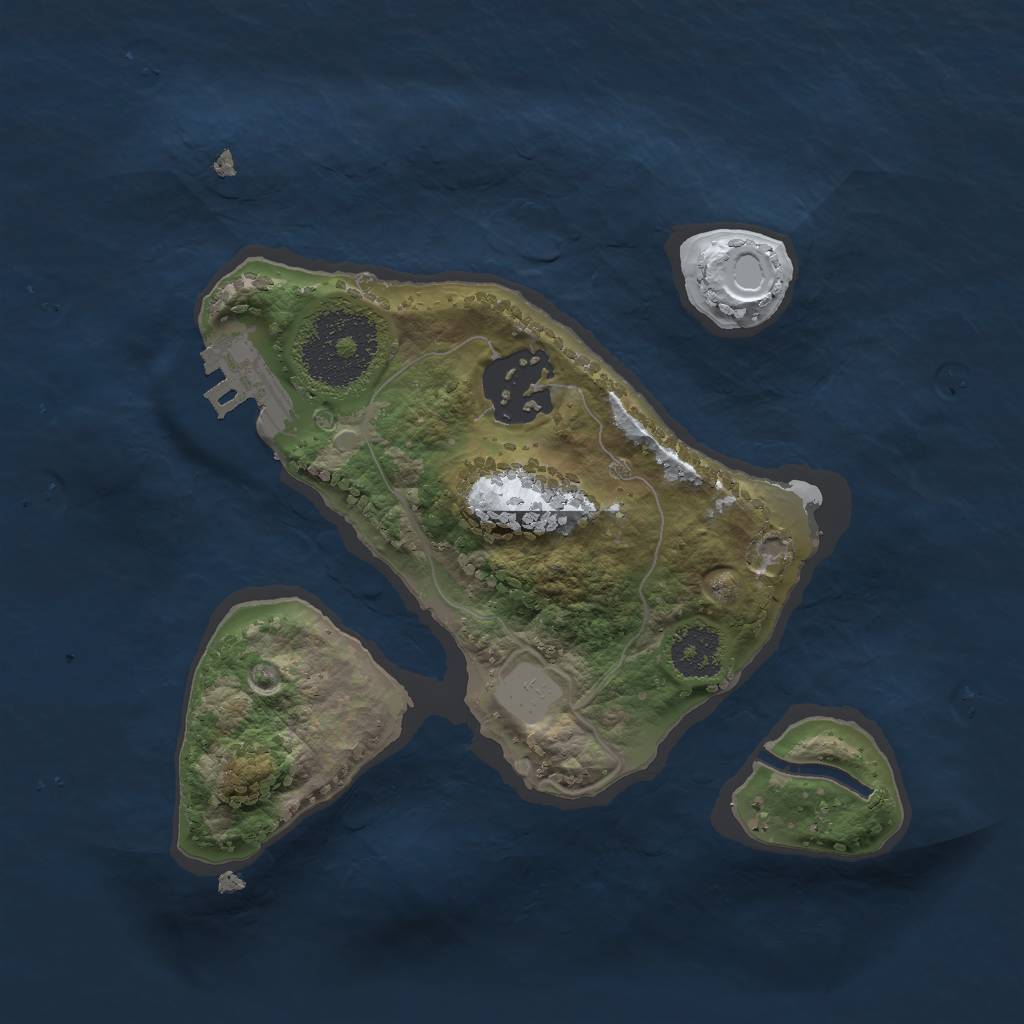 Rust Map: Procedural Map, Size: 2048, Seed: 2222921, 7 Monuments