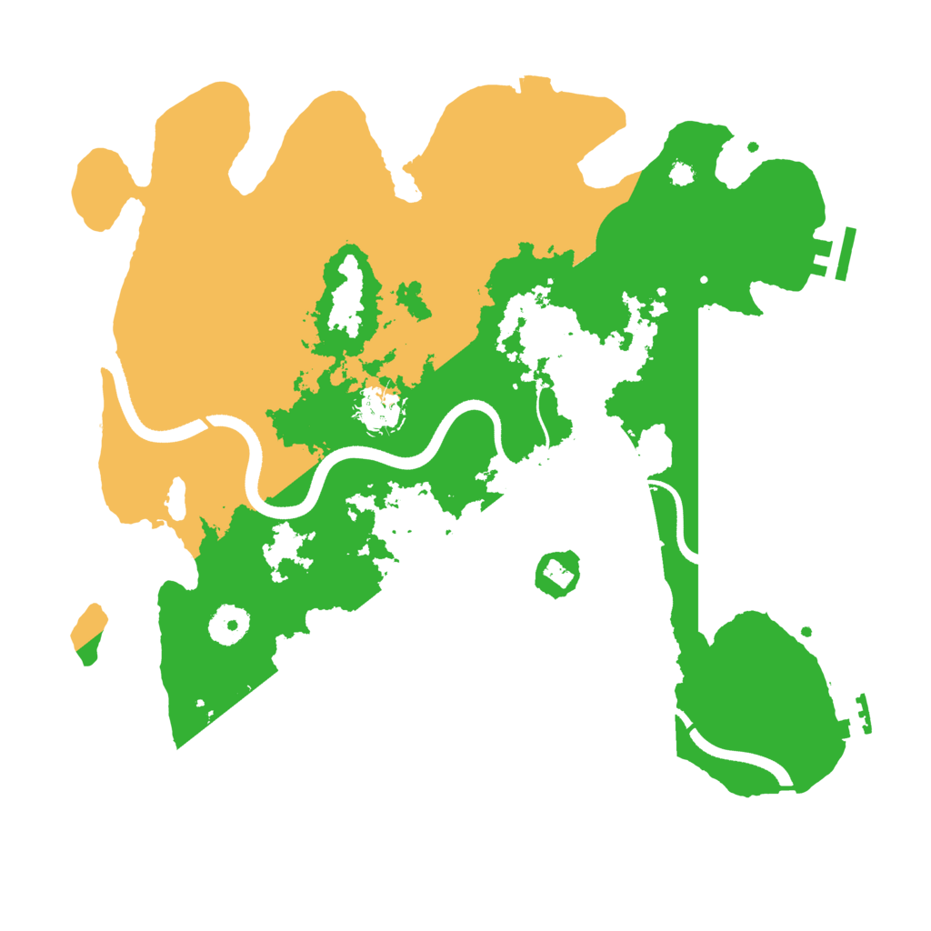 Biome Rust Map: Procedural Map, Size: 3500, Seed: 877246