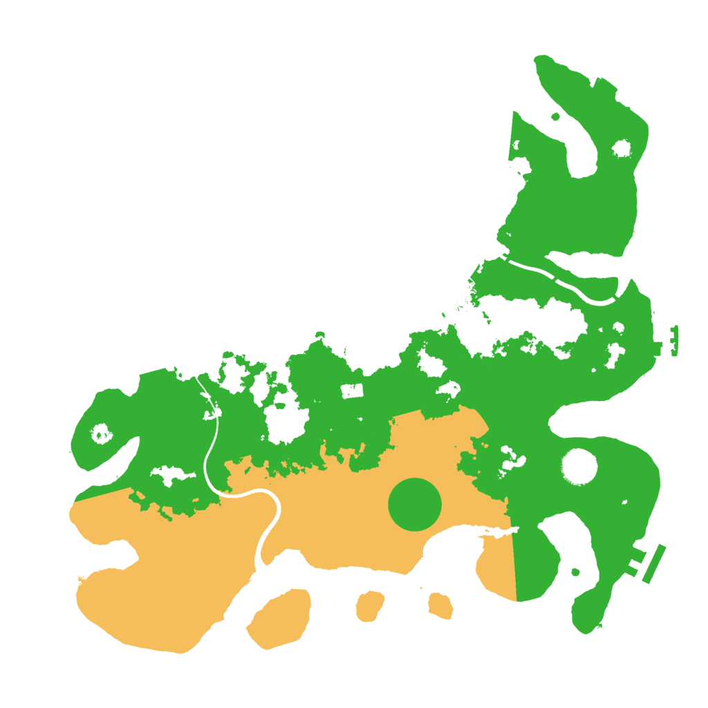 Biome Rust Map: Procedural Map, Size: 3500, Seed: 2206494