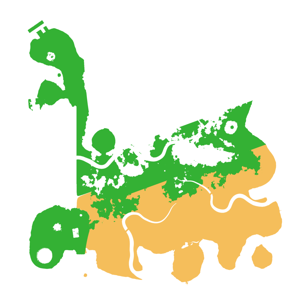 Biome Rust Map: Procedural Map, Size: 3500, Seed: 3809992