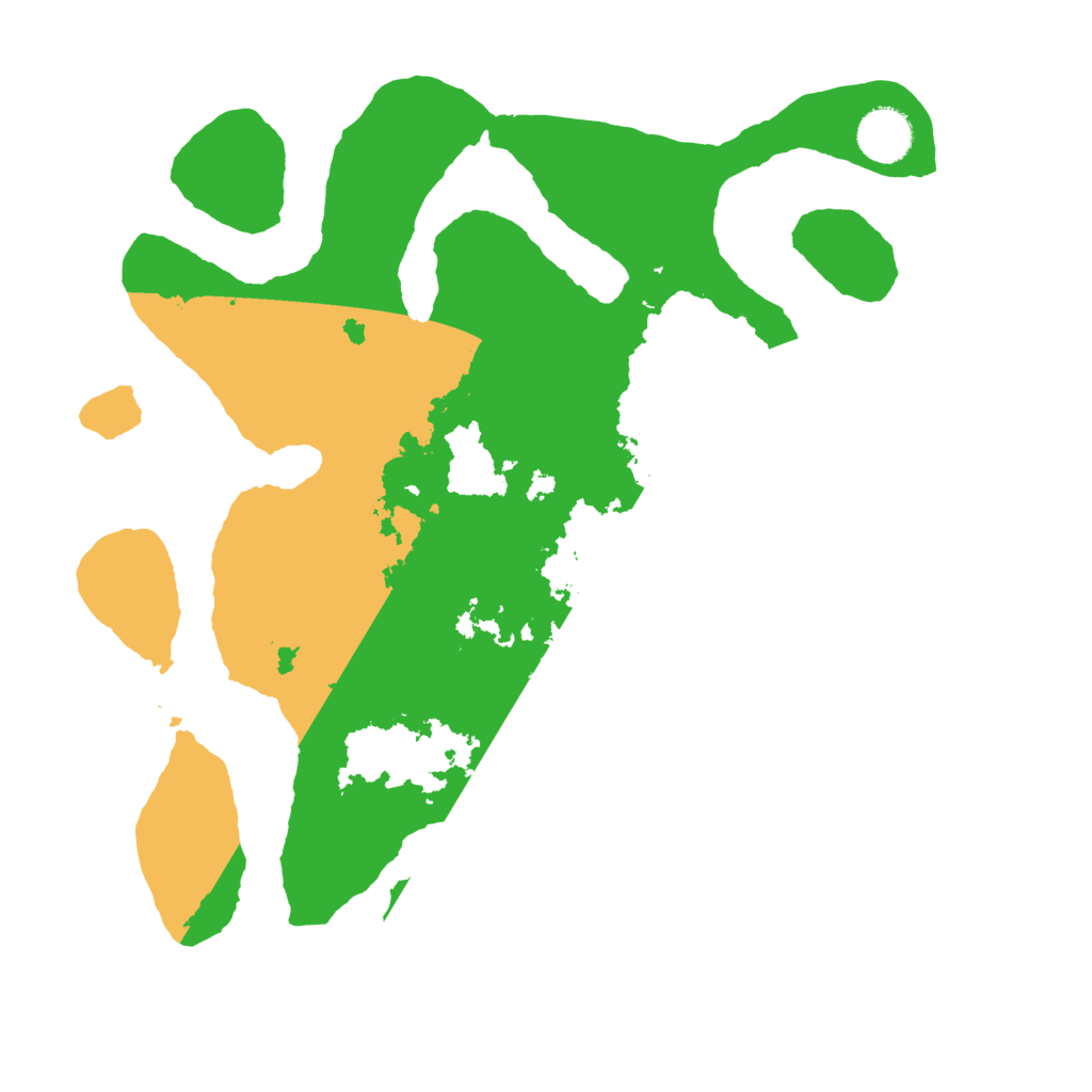 Biome Rust Map: Barren, Size: 3500, Seed: 5243483