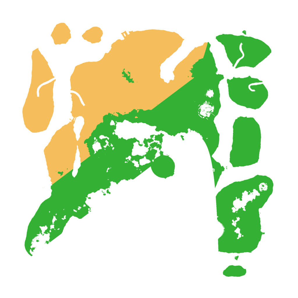 Biome Rust Map: Procedural Map, Size: 3500, Seed: 3592704