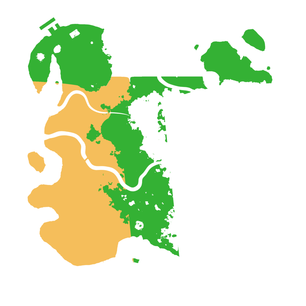 Biome Rust Map: Procedural Map, Size: 3500, Seed: 3742495