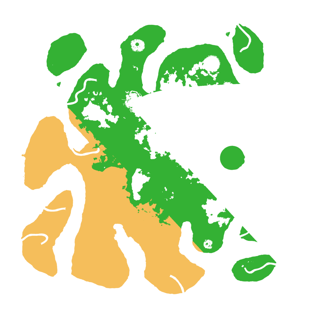 Biome Rust Map: Procedural Map, Size: 3500, Seed: 2594889