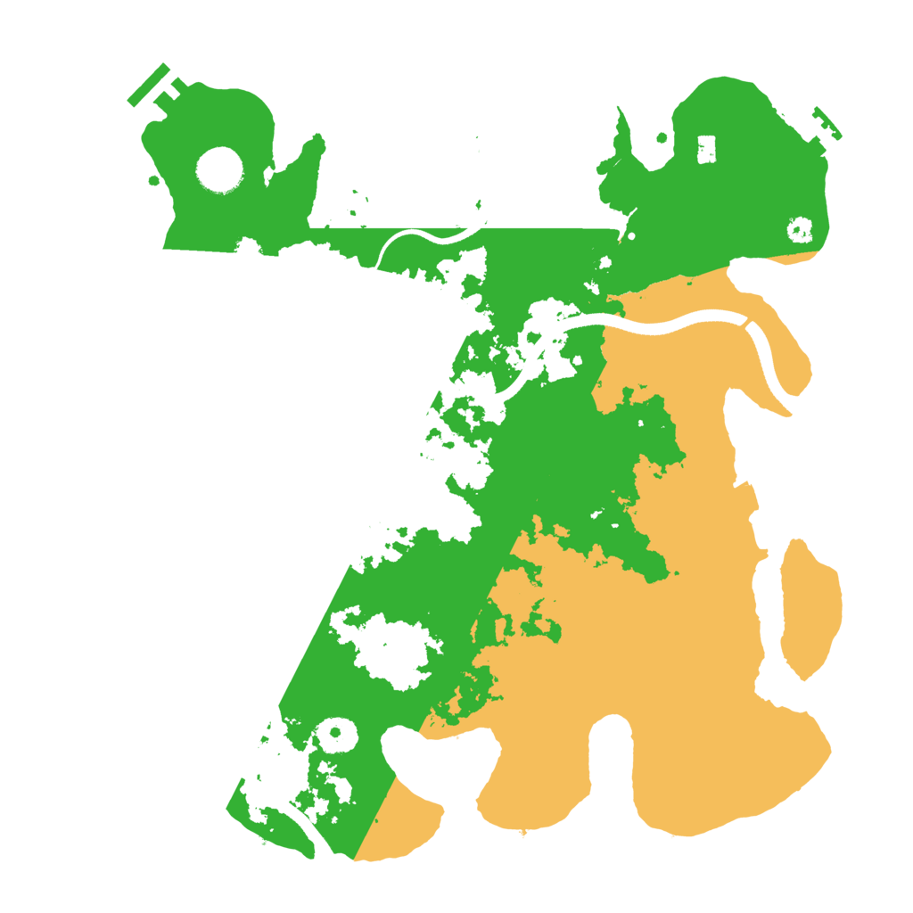 Biome Rust Map: Procedural Map, Size: 3500, Seed: 3177602