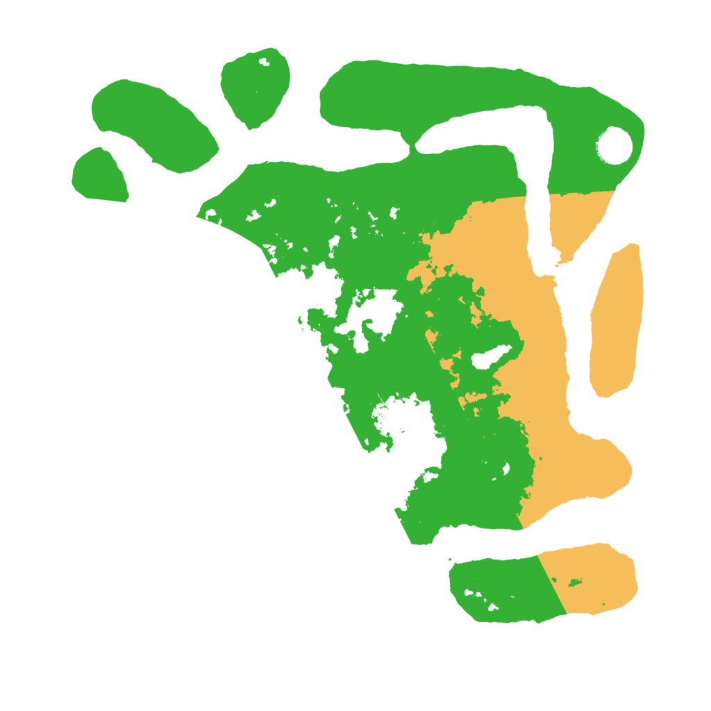 Biome Rust Map: Barren, Size: 3500, Seed: 1709534