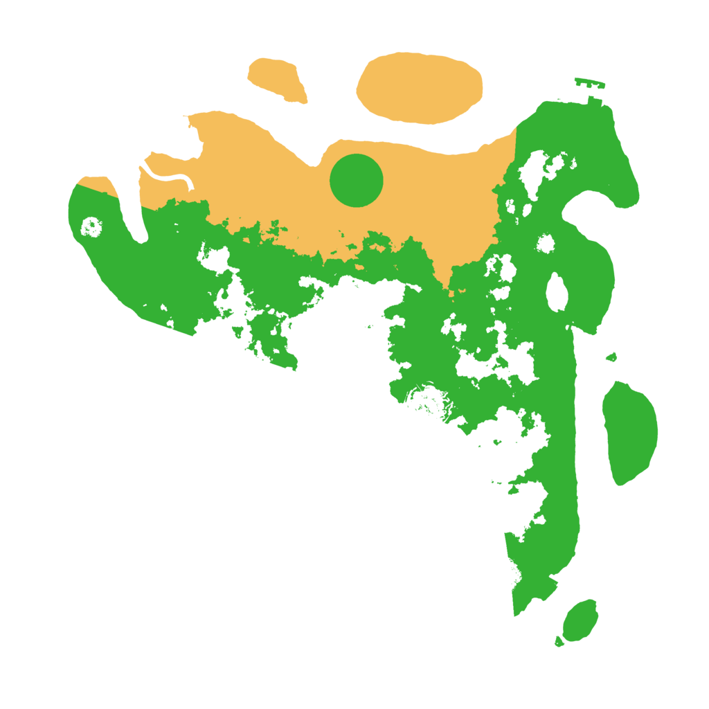 Biome Rust Map: Procedural Map, Size: 3500, Seed: 4177454