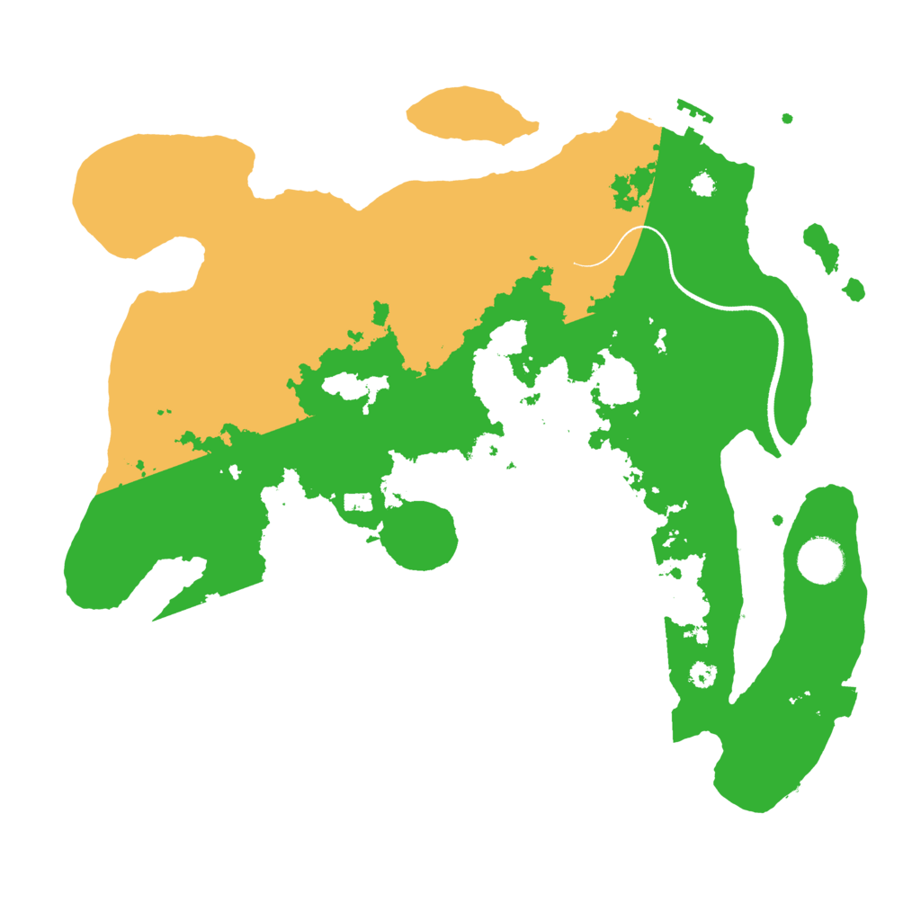 Biome Rust Map: Procedural Map, Size: 3500, Seed: 1622354