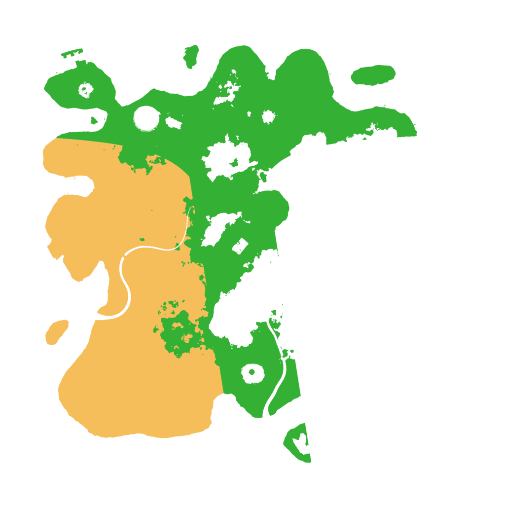 Biome Rust Map: Procedural Map, Size: 3500, Seed: 4443105