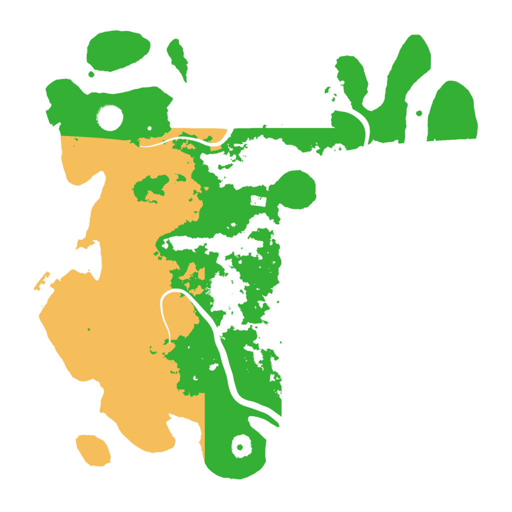 Biome Rust Map: Procedural Map, Size: 3500, Seed: 4795586