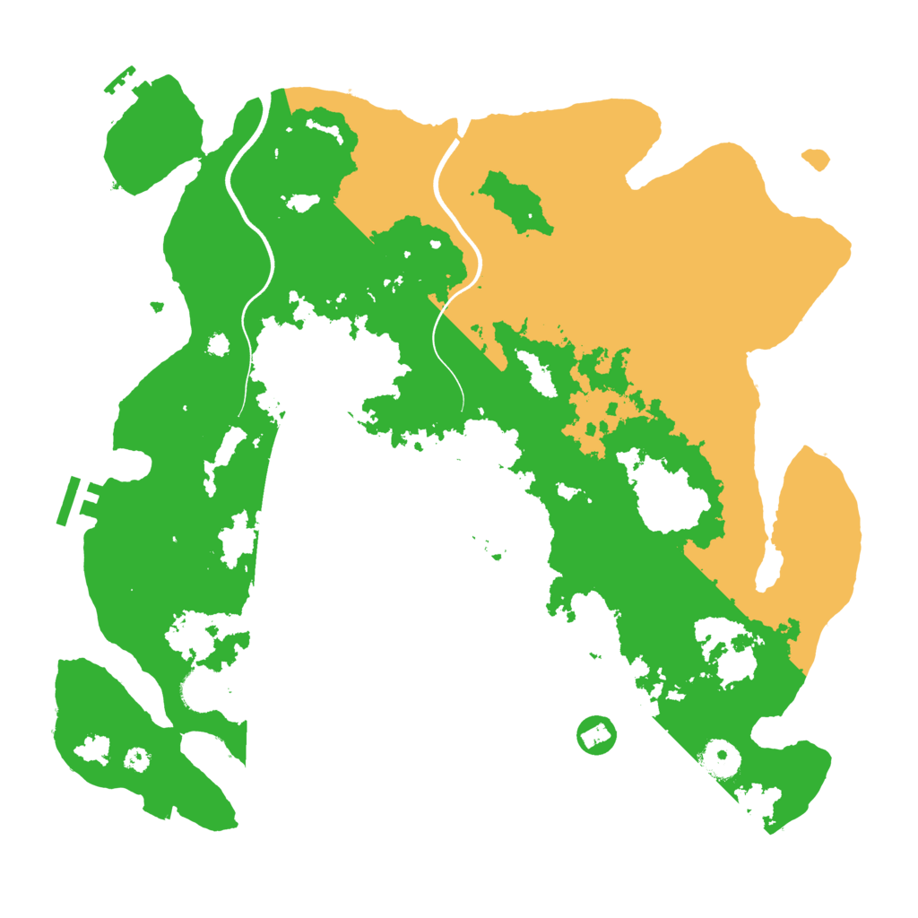 Biome Rust Map: Procedural Map, Size: 3700, Seed: 2793506